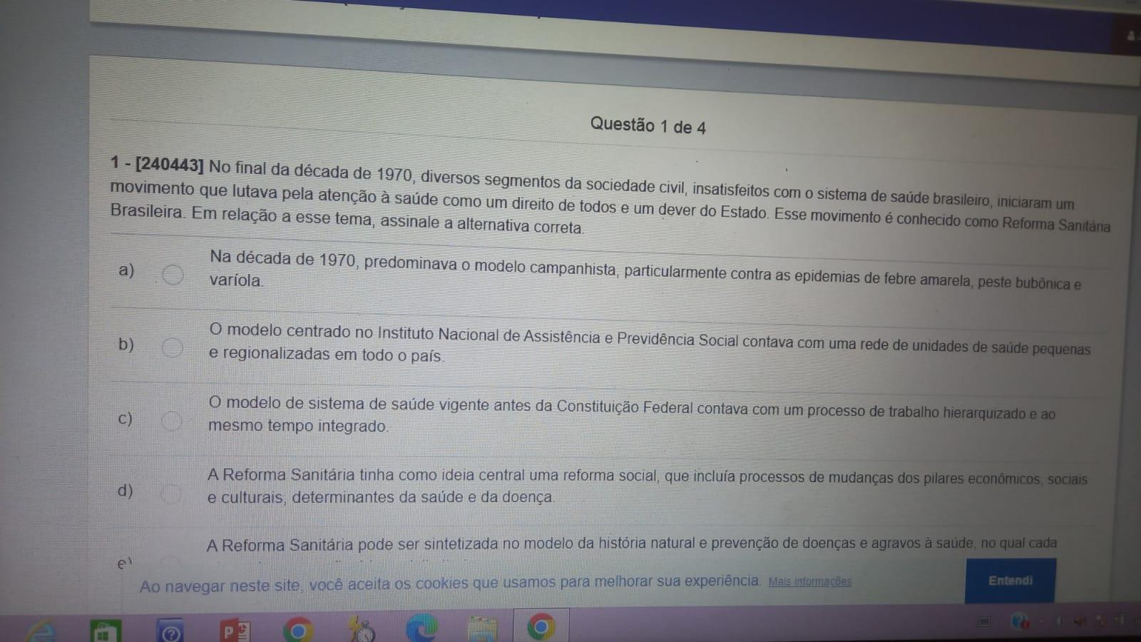 Na decada de 1970 segmento da sociedade, sistema de saúde b