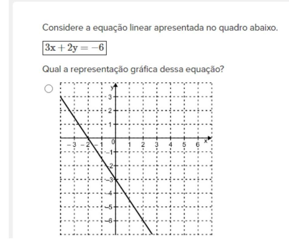 a Considere a equação linear apresentada no quadro abaixo.