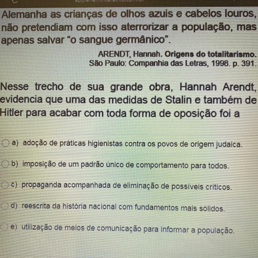 [...] quando Stalin decidiu reescrever a história da