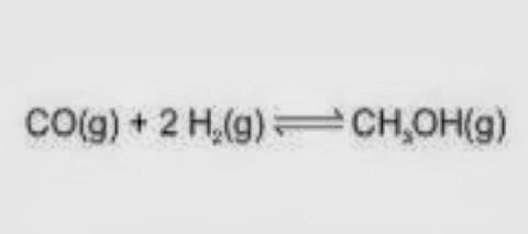 A produção industrial do metanol (CH3OH) envolve a reaçã