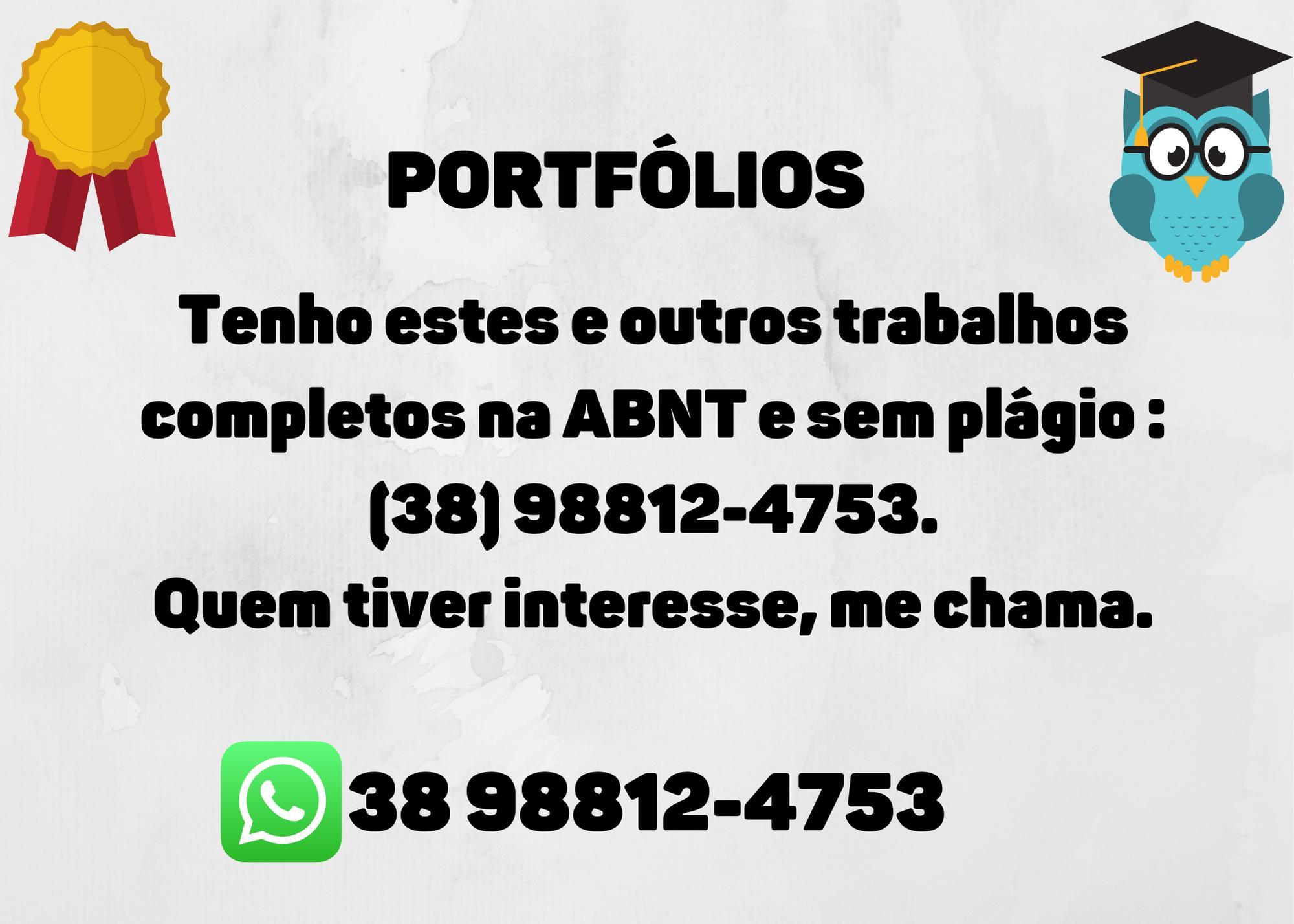 Para obter a resposta ou o trabalho completo -> (⓷ ⓼) ⓽⓼ ⓼ ⓵ ⓶ - ⓸ ⓻ ⓹ ⓷PORTFÓLIOS:→ Le Chef Gatô: cria