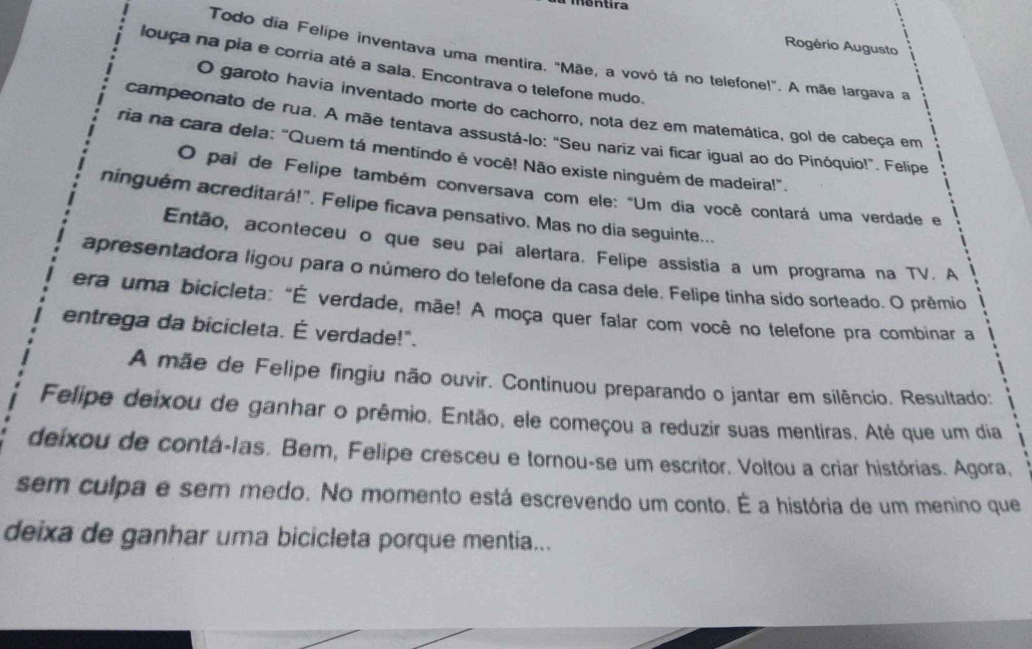 REESCREVA EM 1°MAO ESSES TEXTO PFVVV​