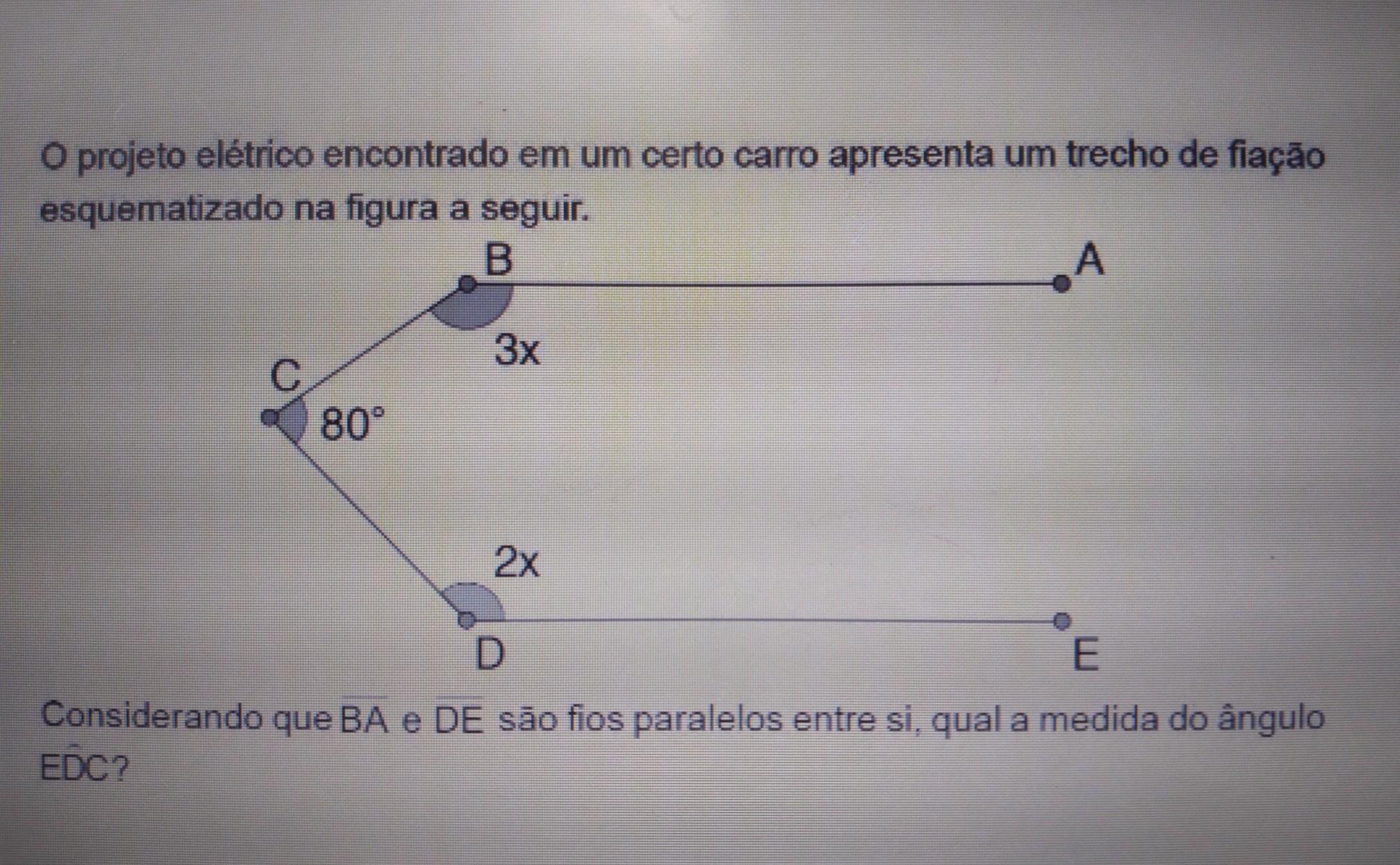 opções de resposta a) 32°b)40°c)56°