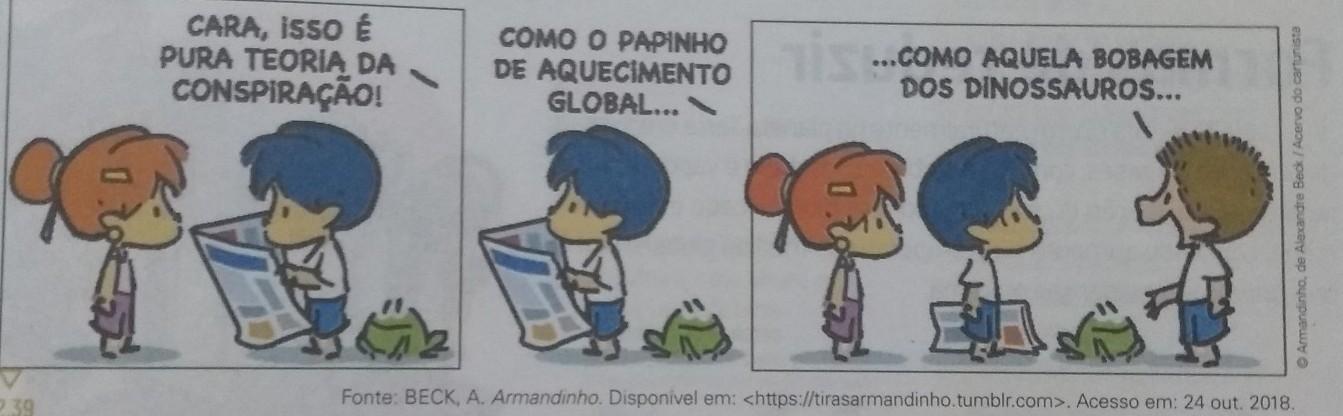 qual é o componente de humor da tira​