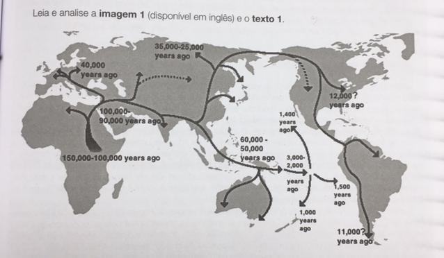 a) Indique o inicio e o término do fluxo migratorio represe