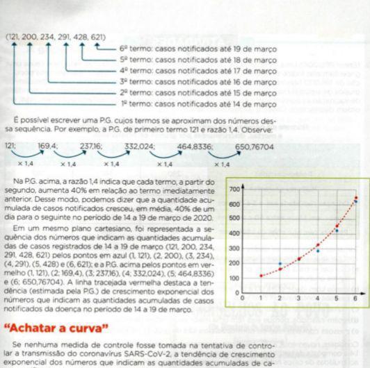 4. Considere, novamente, a P.G. crescente apresentada, na página anterior, com primeiro termo 121, razão 1,4 e composta de termos que se aproximavam d